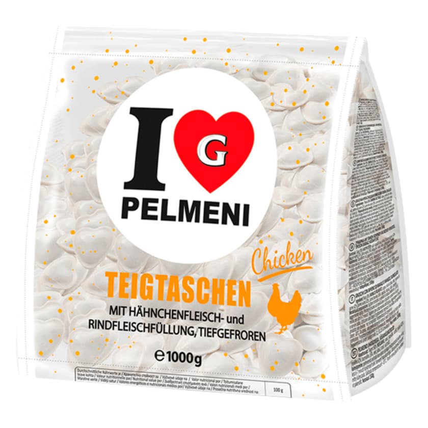I Love Pelmeni Teigtaschen Hähnchen Rind 1kg